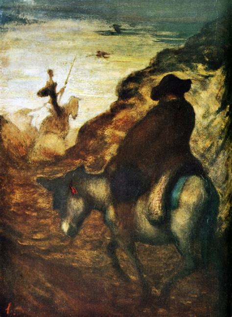 Don Quixote And Sancho Pansa Honore Daumier