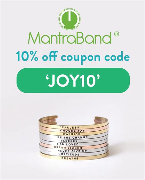 Mantraband Coupon Code Get 10 Off With Discount Code Joy10 Mantra