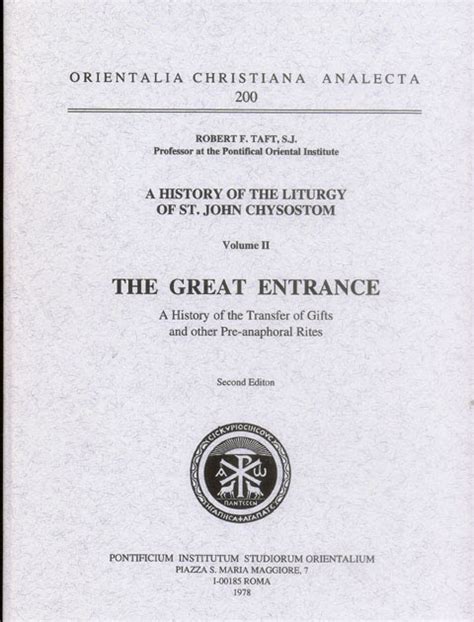 New Liturgical Movement Byzantine Liturgical Studies Sought