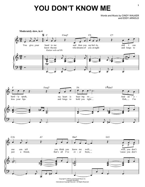 You Don T Know Me Sheet Music By Michael Buble Piano Vocal 51107