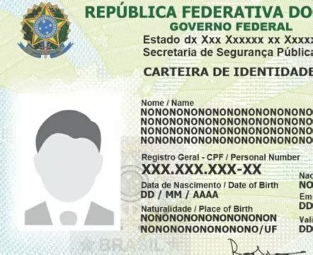 Tr S Milh Es De Brasileiros J T M A Nova Carteira De Identidade