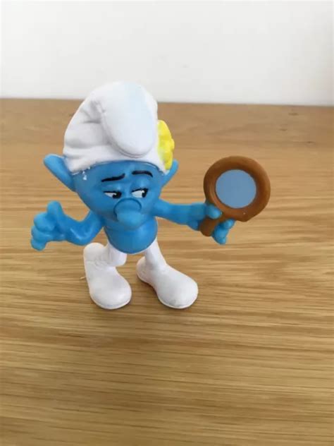 Smurfs Mcdonald Happy Meal Vanity Smurf Figure Peyo Circa