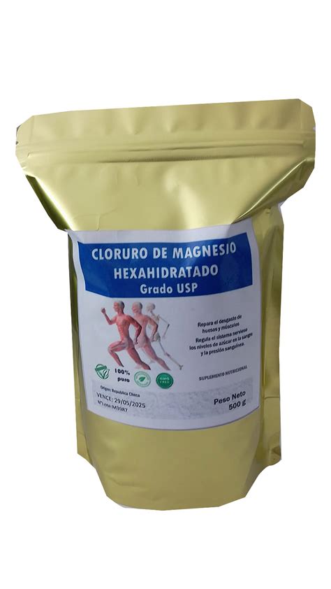 Cloruro De Magnesio Hexahidratado Usp Europeo Bolsa Doy Pack