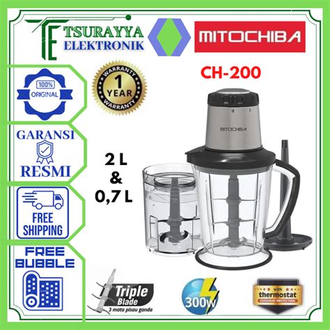 Jual Mitochiba Food Magic Chopper Blender 2l Ch 200 Ch200 Ch 200