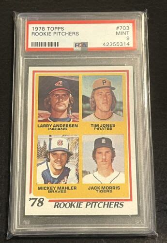 Jack Morris Topps Rookie Rc Detroit Tigers Hof Psa Ebay