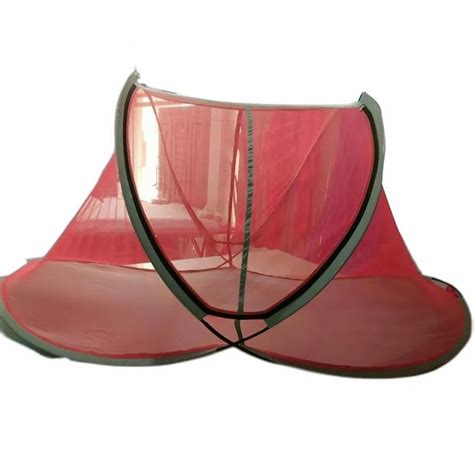 Red Nylon Single Bed Mosquito Net Size L X H X W Cm At Rs