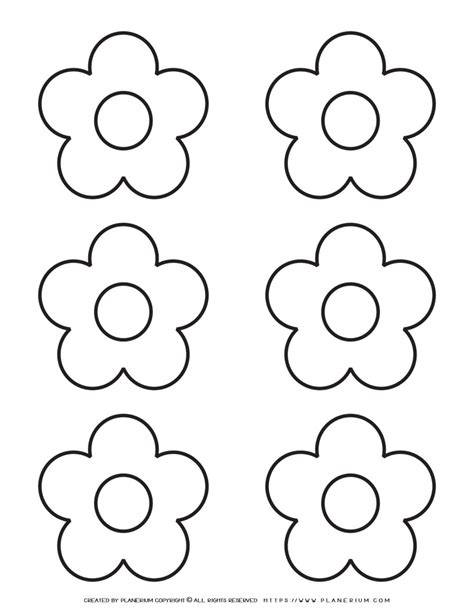 5 Petal Flower Outline - Home Alqu