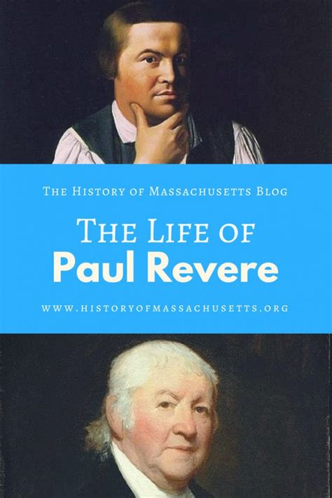 The Life Of Paul Revere History Of Massachusetts Blog