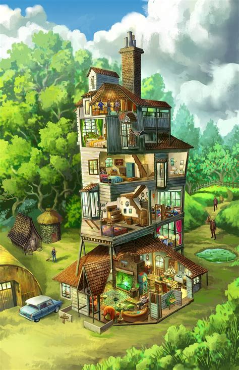 Weasley House - Harry Potter | Harry potter wallpaper, Harry potter ...