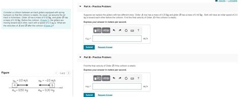 Solved Consider A Collision Between Air Track Gliders Chegg