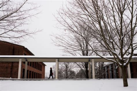 A Snowy Winter Brings A Sense Of Peace To The Busy Campus At Skidmore