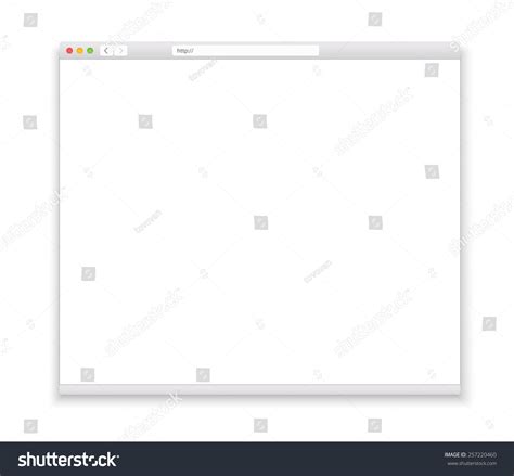 Opened Browser Window Template Past Your Royalty Free Stock Vector