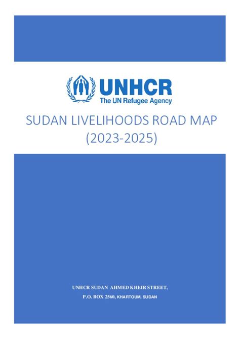 Document Unhcr Sudan Livelihoods Roadmap