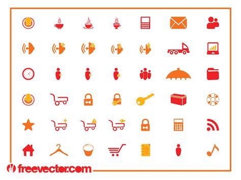 Tech Icon Set Vector Art & Graphics | freevector.com