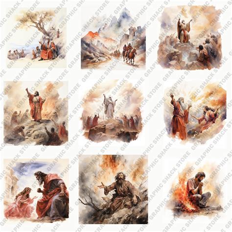 77 PNG Watercolor Elijah Clip Art Christian Religious Bible - Etsy