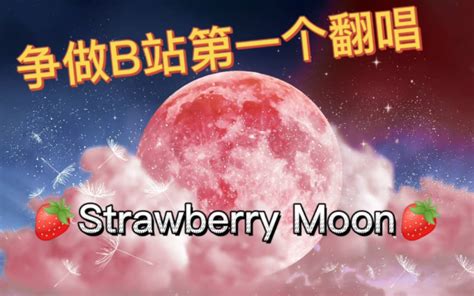 争做b站第一个翻唱iu自作曲strawberry Moon半首哔哩哔哩bilibili