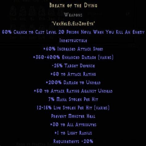 Buy D2r Breath Of The Dying Rune Pack Diablo 2 Resurrected D2r Item