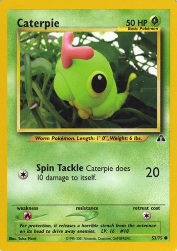 Caterpie Neo Discovery Bulbapedia The Community Driven Pok Mon