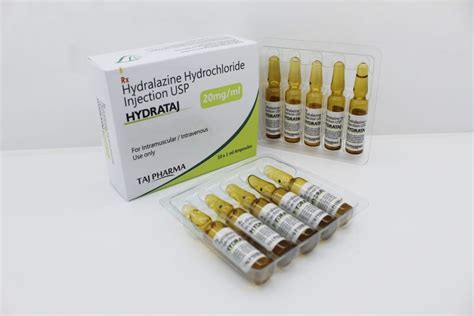 Hydralazine Hydrochloride Injection Usp 20 Mg Ml Manufacturers Suppliers