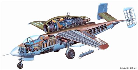 Реактивный истребитель He-162 «Spatz» (Германия) | Армии и Солдаты ...