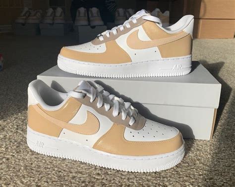 Custom Nike Air Force 1 Beige Tan Earth Neutral Colors Etsy In 2021 Nike Air Force All Nike