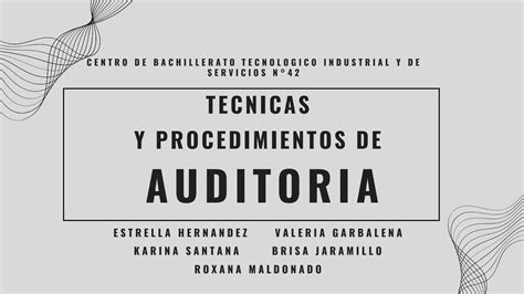 Solution Tecnicas Y Procedimientos De Auditoria Studypool