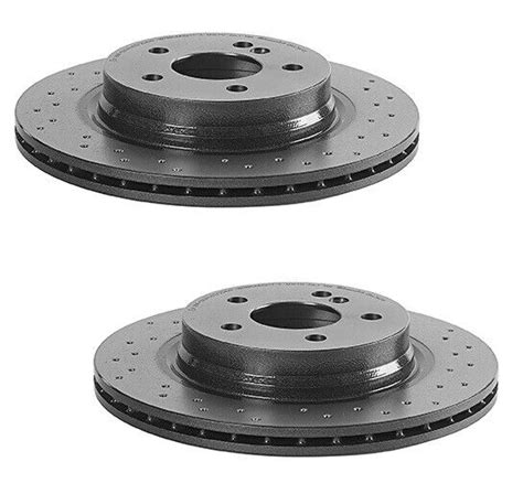 Brembo Rear Brake Kit Ceramic Pads Drilled Disc Rotors For Mb C E