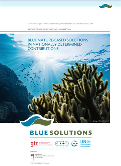 Blue Nature Based Solutions In Nationally Determined Contributions A