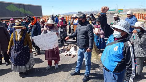 Queremos 5 días de flexibilidad en la carretera sur Puno Ilave Juli