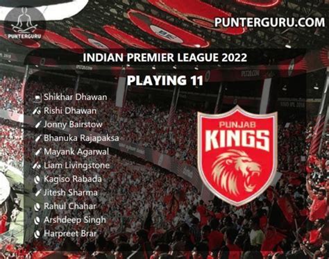 Tata Ipl 2022 Pbks Team Playing 11 Ipl Shikhar Dhawan Mayank Agarwal