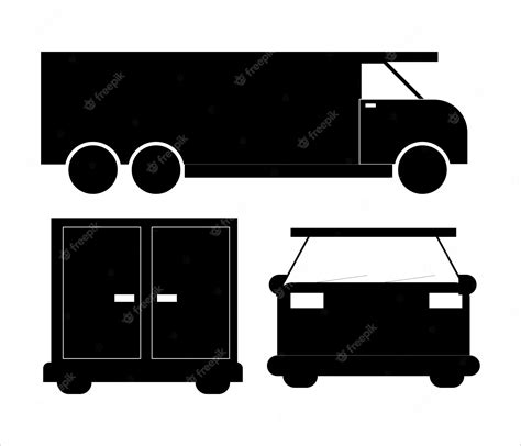 Premium Vector Truck Vector Illustration
