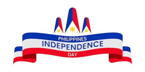 Premium Vector Philippines Independence Day Patriotic Ribbon Design