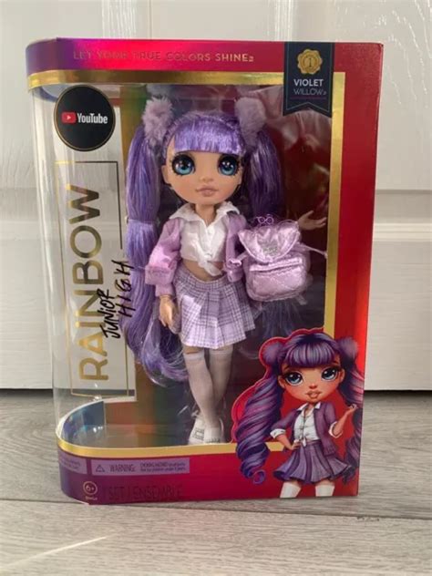 Rainbow High Junior Violet Willow Fashion Doll Purple Back Pack Tween