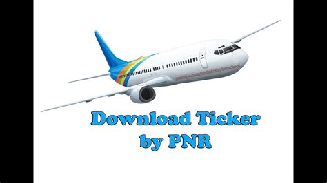 How To Download Air Ticket By Pnr And Print It Out To Fly Youtube