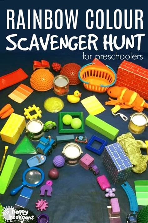 Colour Scavenger Hunt For Toddlers And Preschoolers Happy Hooligans