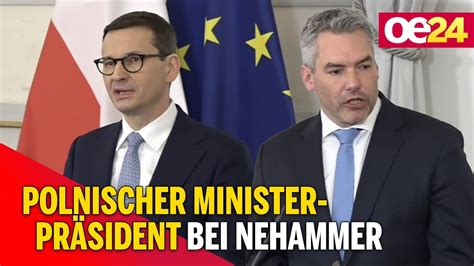 Polnischer Ministerpräsident bei Nehammer YouTube