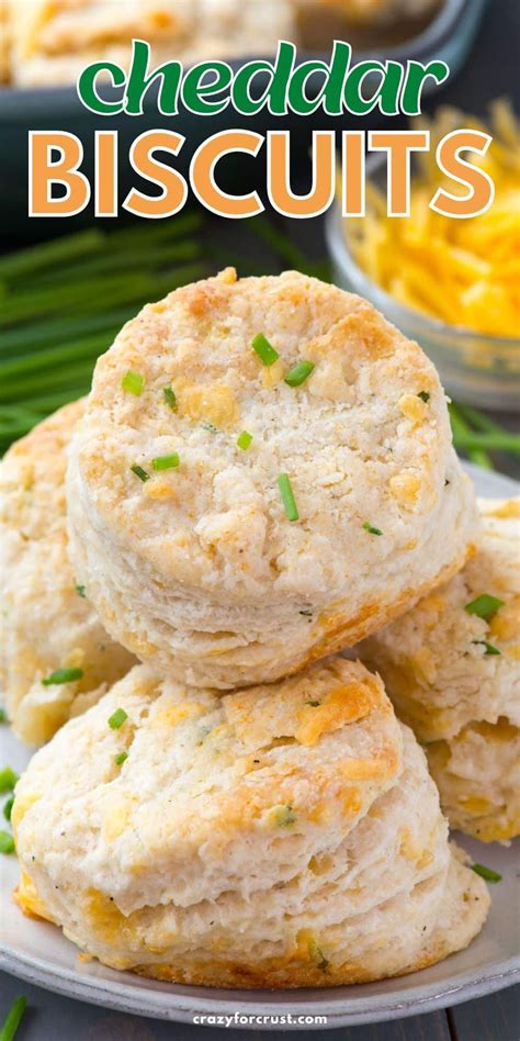 Cheddar Chive Biscuits Crazy For Crust Recipe Homemade Baked Bread Biscuit Recipe Easy