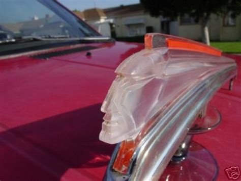 Art Deco 1942 Pontiac Indian Hood Ornament Lucite 19905278