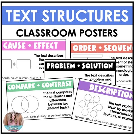 Text Structures Anchor Chart