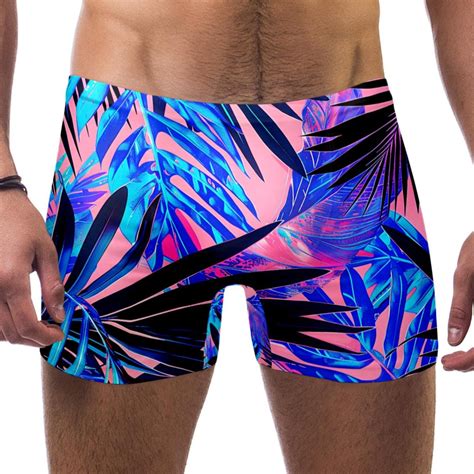 Swim Jammers For Men Mens Bikini Swimwear Modern Triangle Pattern