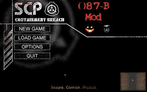 SCP CB 087 B Mod Menu Image SCP Containment Breach Old Mods Archive