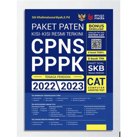 Jual Buku PAKET PATEN KISI KISI RESMI TERKINI CPNS PPPK TENAGA PENDIDIK