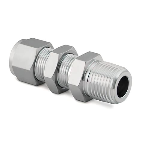 Stainless Steel Swagelok Tube Fitting Bulkhead Male Connector 1 2 In