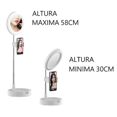 Ripley Aro De Luz Led Cm Con Espejo Make Up Y Soporte De Celular