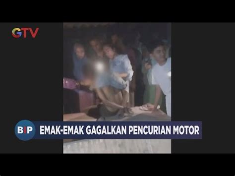 Metal Emak Emak Berhasil Gagalkan Aksi Pencurian Motor Di Tangerang