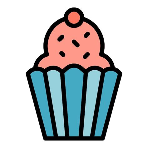 Premium Vector Snack Muffin Icon Outline Snack Muffin Vector Icon For