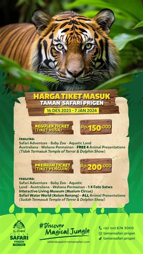 Harga Tiket Taman Safari Prigen Hingga Wahana Terbaru Gas Libur Tahun