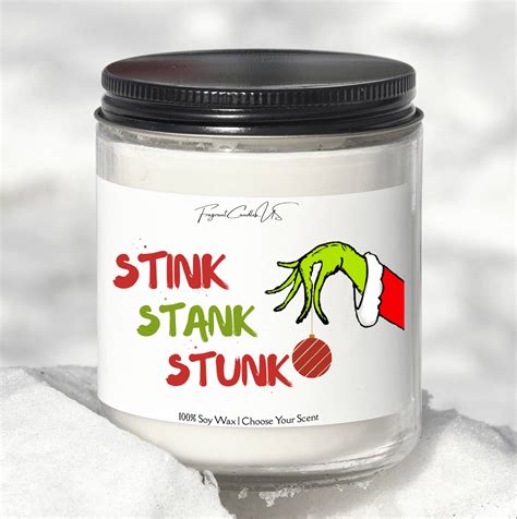 Stink Stank Stunk Christmas Candles The Grinchchristmas Etsy In 2022 Christmas Candles Gag