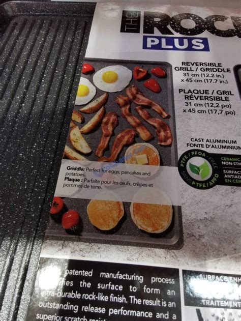 Costco 1266060 The Rock Reversible Grill Pan2 Costcochaser