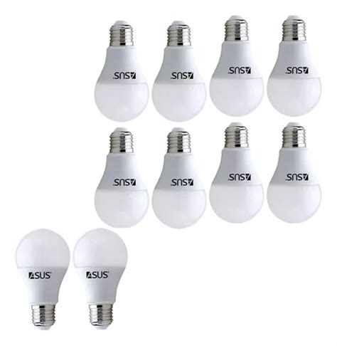 Lámpara Bivolt luz LED blanca fría 12 W 6500 K enchufe MercadoLibre